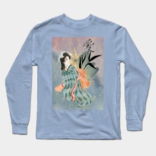 Geisha Artwork Long Sleeve T-Shirt